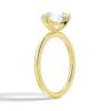 925 Sterling Silver Four Prong Solitaire Diamond Engagement Ring - Image 7