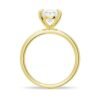 Timeless oval engagement ring with clean simple design