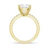 925 Sterling Silver French Pave Cushion Cut Diamond Engagement Ring - Image 9