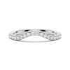 925 Sterling Silver French Pave Petite Diamond Wedding Band