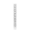 Round stone eternity band with clean, even brilliance