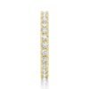 Elegant eternity band with consistent round-cut stones