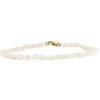 925 sterling silver fresh water pearl anklet with adjustable length