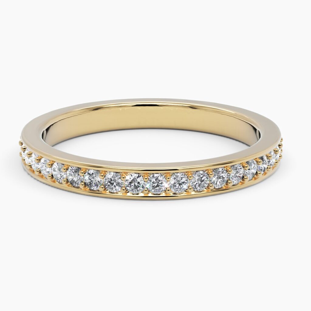 925 Sterling Silver Full Diamond Eternity Ring