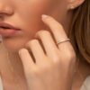 925 Sterling Silver Full Diamond Eternity Ring - Image 3
