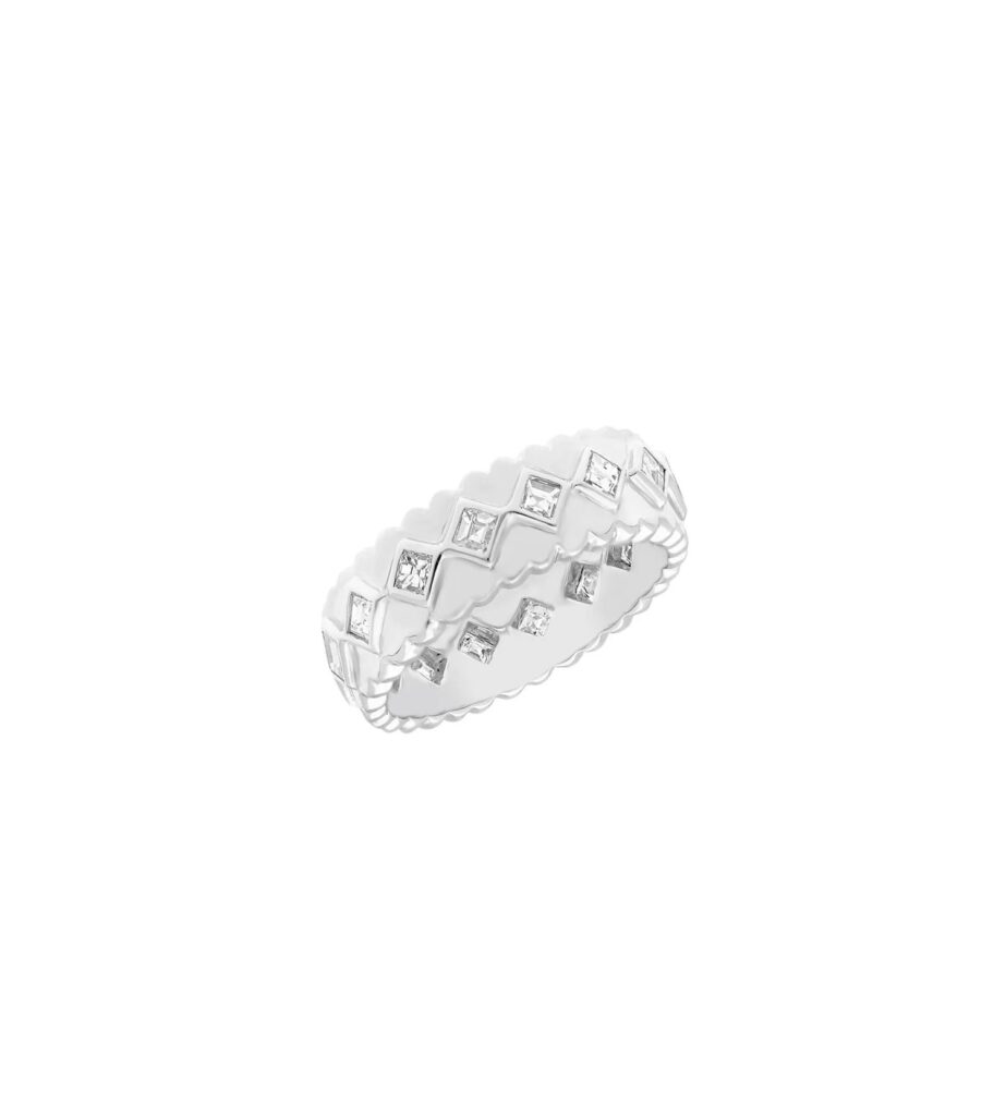 925 Sterling Silver Full of Love Diamond Ring