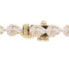 925 Sterling Silver Full Teardrop Baguette Diamond Bracelet - Image 4