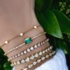 925 Sterling Silver Full Teardrop Baguette Diamond Bracelet - Image 6
