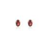 Gold-plated sterling silver ring with premium CZ garnet