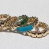925 Sterling Silver ring with 5mm round stones and 3.74 cts