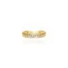 925 sterling silver ring with thick gold plating and refined shine