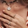 Elegant Glimma ring with delicate lines and a balanced silhouette