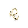 925 Sterling Silver Gloss Strokes Yellow