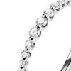 925 Sterling Silver Graduated Diamond Ring - Image 6