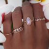 925 Sterling Silver Graduated Five Diamond Bezel Ring - Image 2