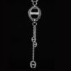 Modern necklace design with six diamond stations and a clean finish