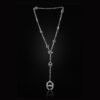 Lariat necklace with 14mm centre link and grand open link detail