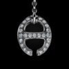 Elegant sterling silver necklace with balanced movement and sparkle