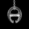 Diamond station lariat necklace in 925 sterling silver