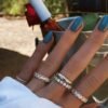 Grande eternity ring with Premium CZ Diamond details and full setting