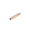 925 Sterling Silver ring with maroon and diamond-accented half-and-half design