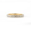 925 Sterling Silver Half Enamel Diamond Ring - Image 3