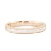 925 Sterling Silver half eternity ring with baguette CZ stones