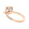 925 Sterling Silver Half Eternity Cushion Cut Diamond Halo Engagement Ring - Image 14