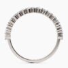 925 Sterling Silver Half Studded Round Diamond Band - Image 7