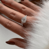 925 Sterling Silver Halo Princess Cut Diamond Engagement Ring Split Band - Image 14