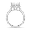 925 Sterling Silver Halo Princess Cut Diamond Engagement Ring Split Band - Image 6