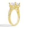 925 Sterling Silver Halo Princess Cut Diamond Engagement Ring Split Band - Image 7