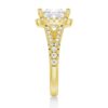 925 Sterling Silver Halo Princess Cut Diamond Engagement Ring Split Band - Image 8