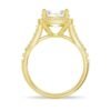 925 Sterling Silver Halo Round Cut Diamond Engagement Ring Split Shank - Image 9