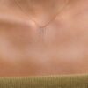 925 Sterling Silver Hanging Nude Diamond Necklace - Image 3