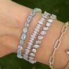 925 sterling silver bracelet finished with thick gold plating
