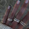 925 Sterling Silver Heart Diamond Bezel Ring - Image 5