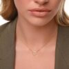 925 Sterling Silver Heart Diamond Necklace - Image 2
