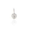 925 Sterling Silver Heart Diamond Pendant