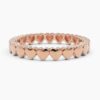 925 Sterling Silver Heart Eternity Band - Image 8