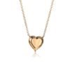 Heart-shaped sterling silver pendant with goldstone detail