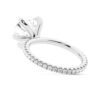 Slim 2mm ring with continuous eternity pave detail