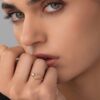 925 Sterling Silver Heart Shaped Diamond Ring - Image 3