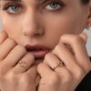 925 Sterling Silver Heart Shaped Diamond Ring - Image 4