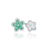 925 Sterling Silver Hellebore Duet Diamond Ring - Image 3