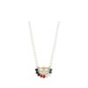 925 Sterling Silver Heritage National Day Edition Diamond Pearl Necklace