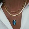 925 Sterling Silver Herringbone Necklace - Image 5