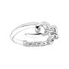 925 Sterling Silver Hook Chain Ring