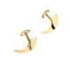 925 Sterling Silver Hook Cufflinks measuring 10mm in length