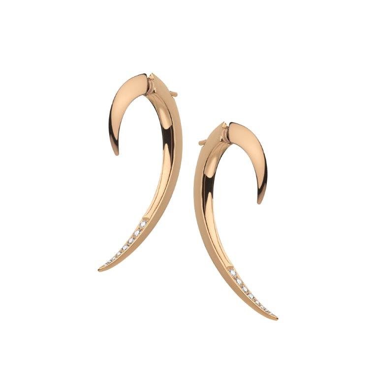 925 Sterling Silver Hook Diamond Earrings